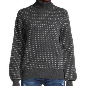 Saks Fifth Avenue Puff-Sleeve Cashmere Turtleneck